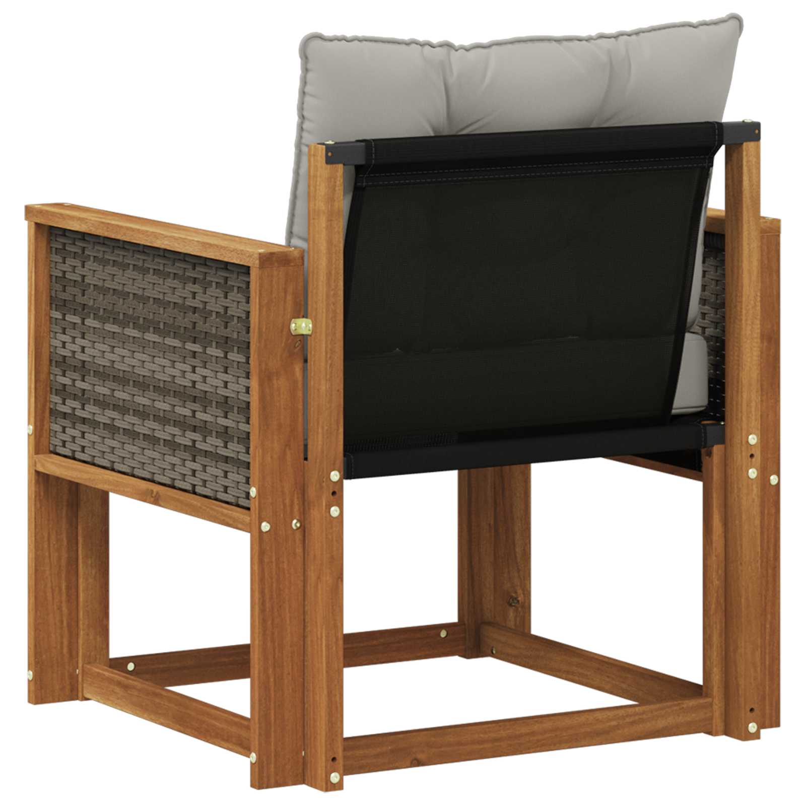 Outdoor-Sofa Massivholz Akazie Natur