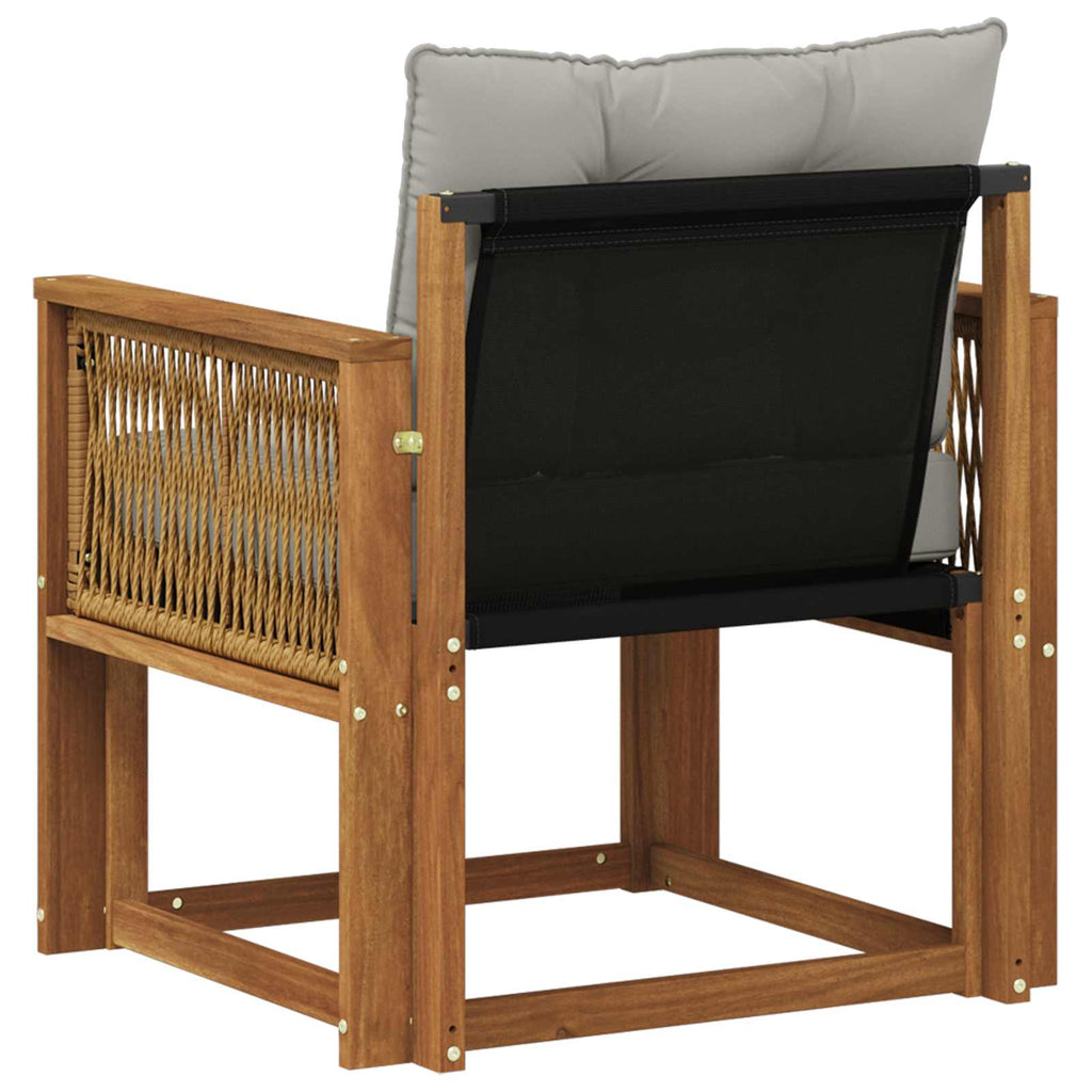 Outdoor-Sofa Massivholz Akazie Natur