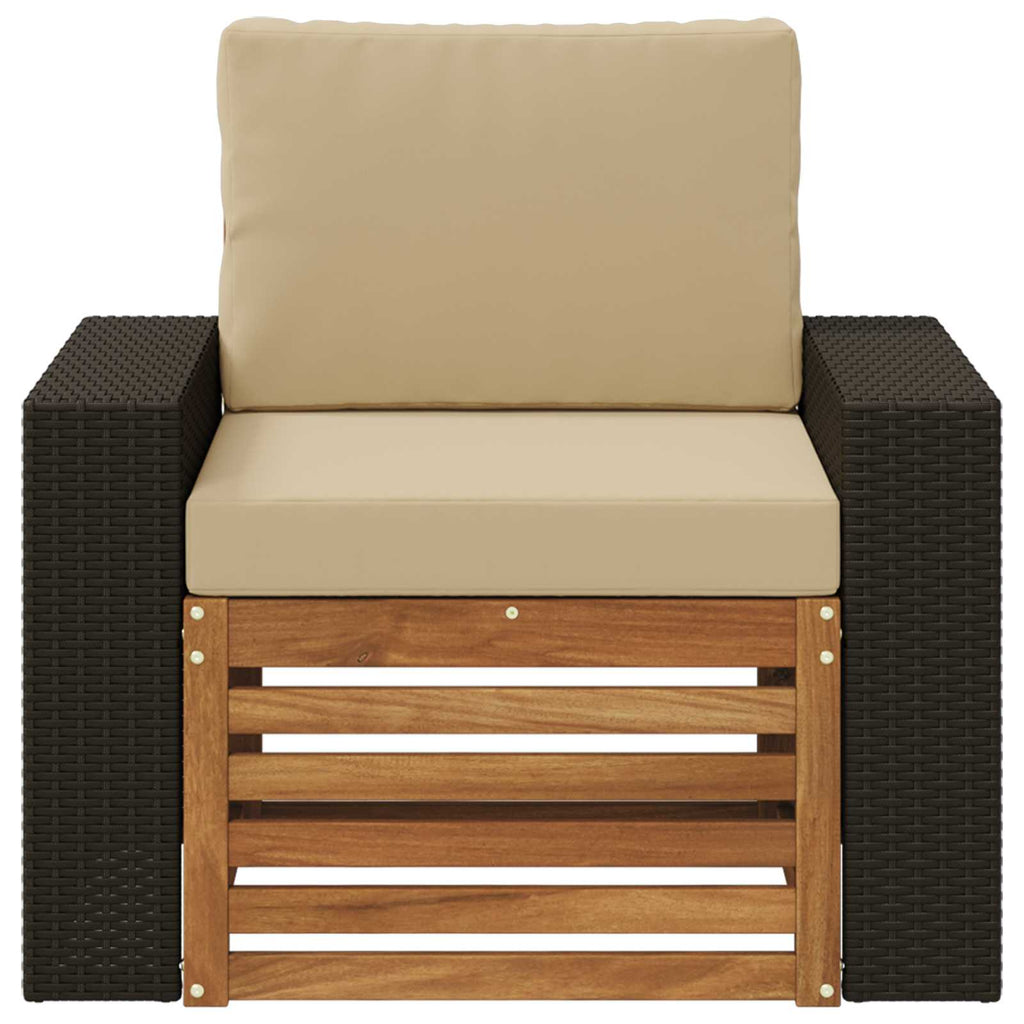 Outdoor Mittelsofa Natur