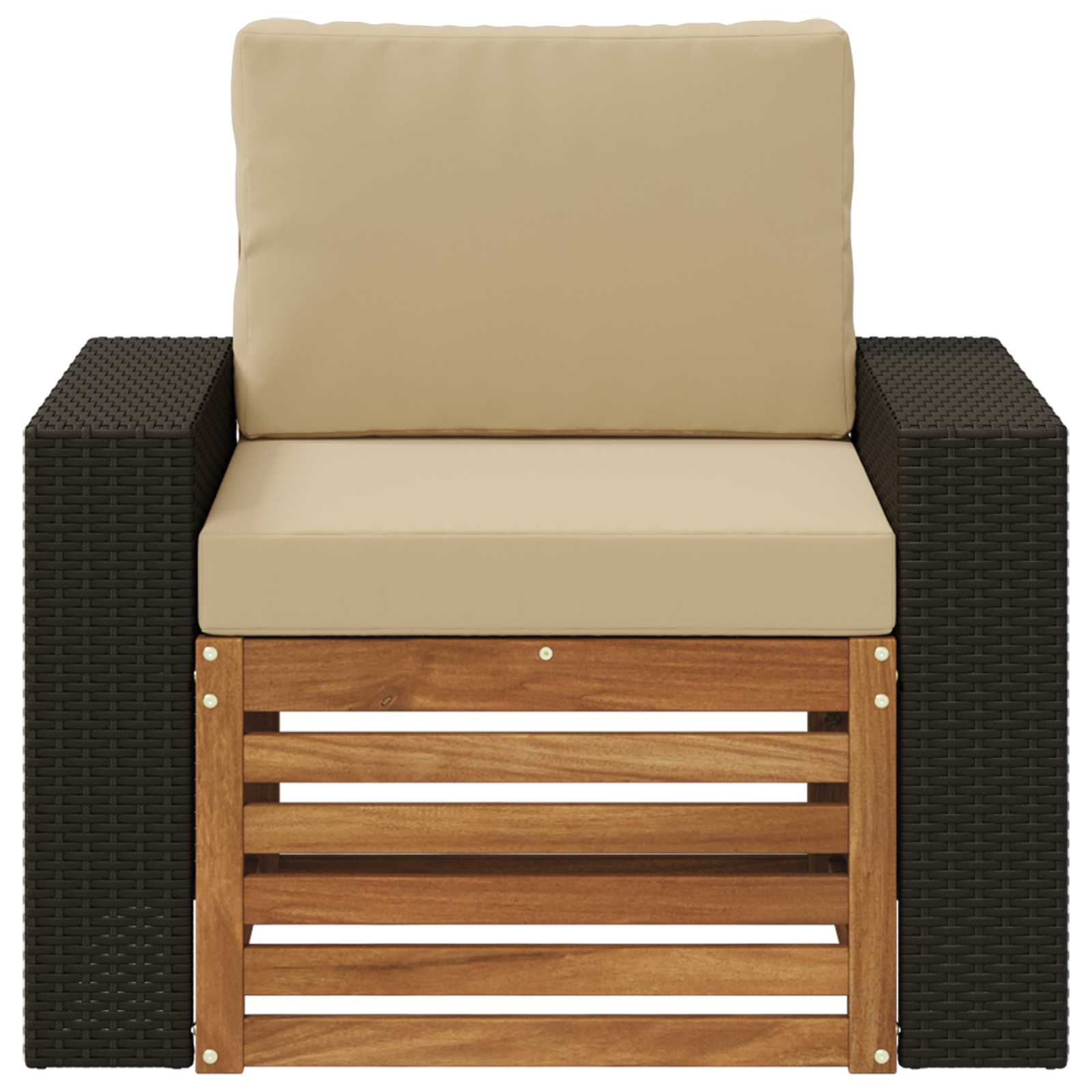 Outdoor Mittelsofa Natur