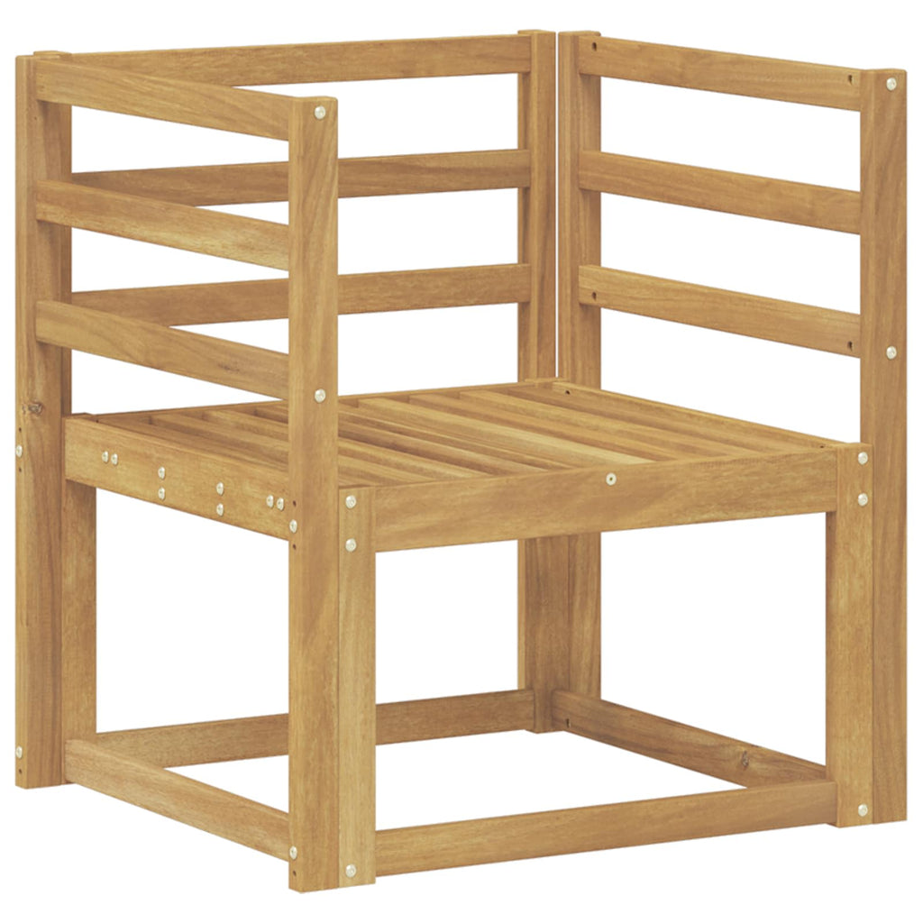 Outdoor-Sofagarnitur Massivholz Akazie Weiß