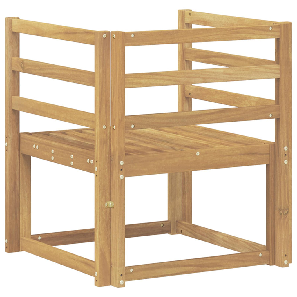 Outdoor-Sofagarnitur Massivholz Akazie Weiß