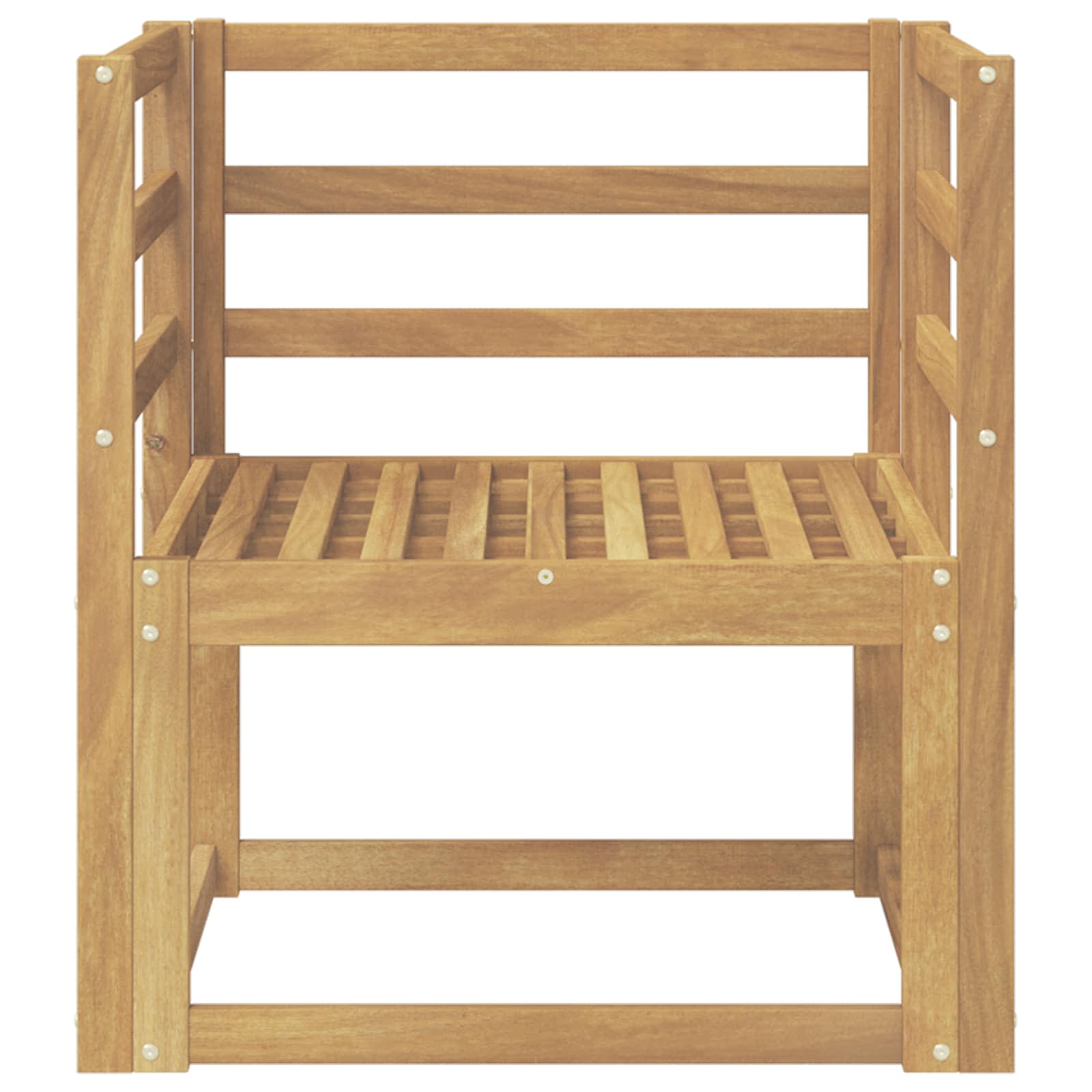 Outdoor-Sofagarnitur Massivholz Akazie Weiß