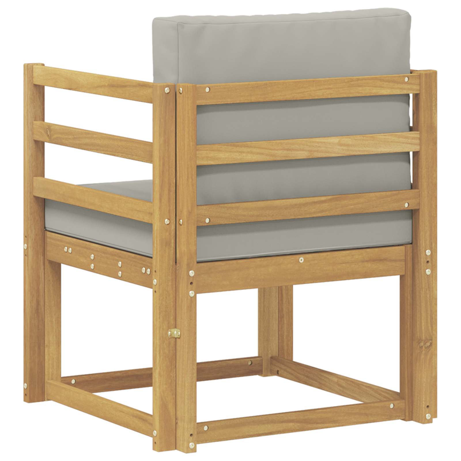 2 Stück Outdoor-Sofagarnitur Polyester Weiß und Hellgrau