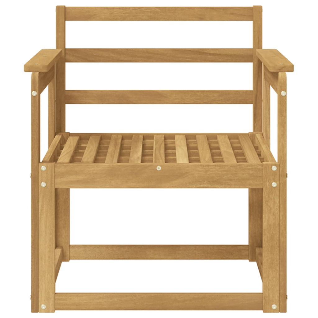 Outdoor-Sofagarnitur Massivholz Akazie Weiß