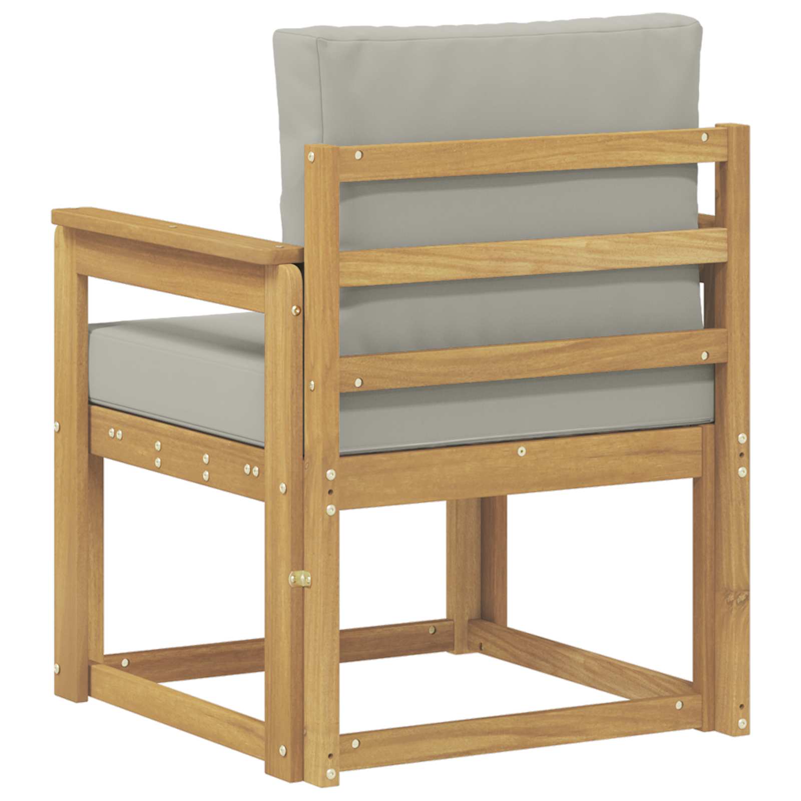 2 Stück Outdoor-Sofagarnitur Polyester Weiß und Hellgrau
