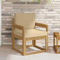 2 Stück Outdoor-Sofagarnitur Polyester Weiß und Beige