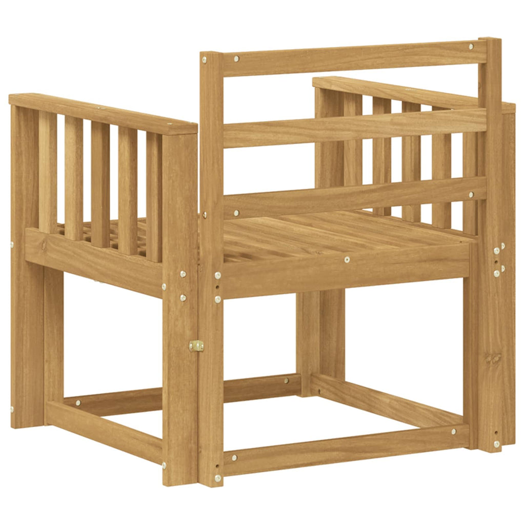 Outdoor-Sofagarnitur Massivholz Akazie Weiß