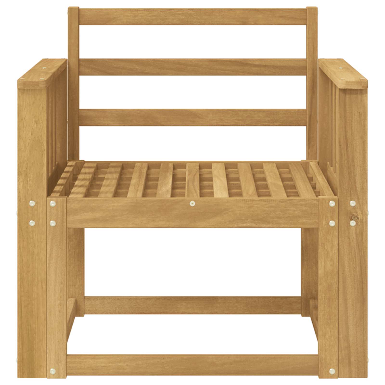 Outdoor-Sofagarnitur Massivholz Akazie Weiß