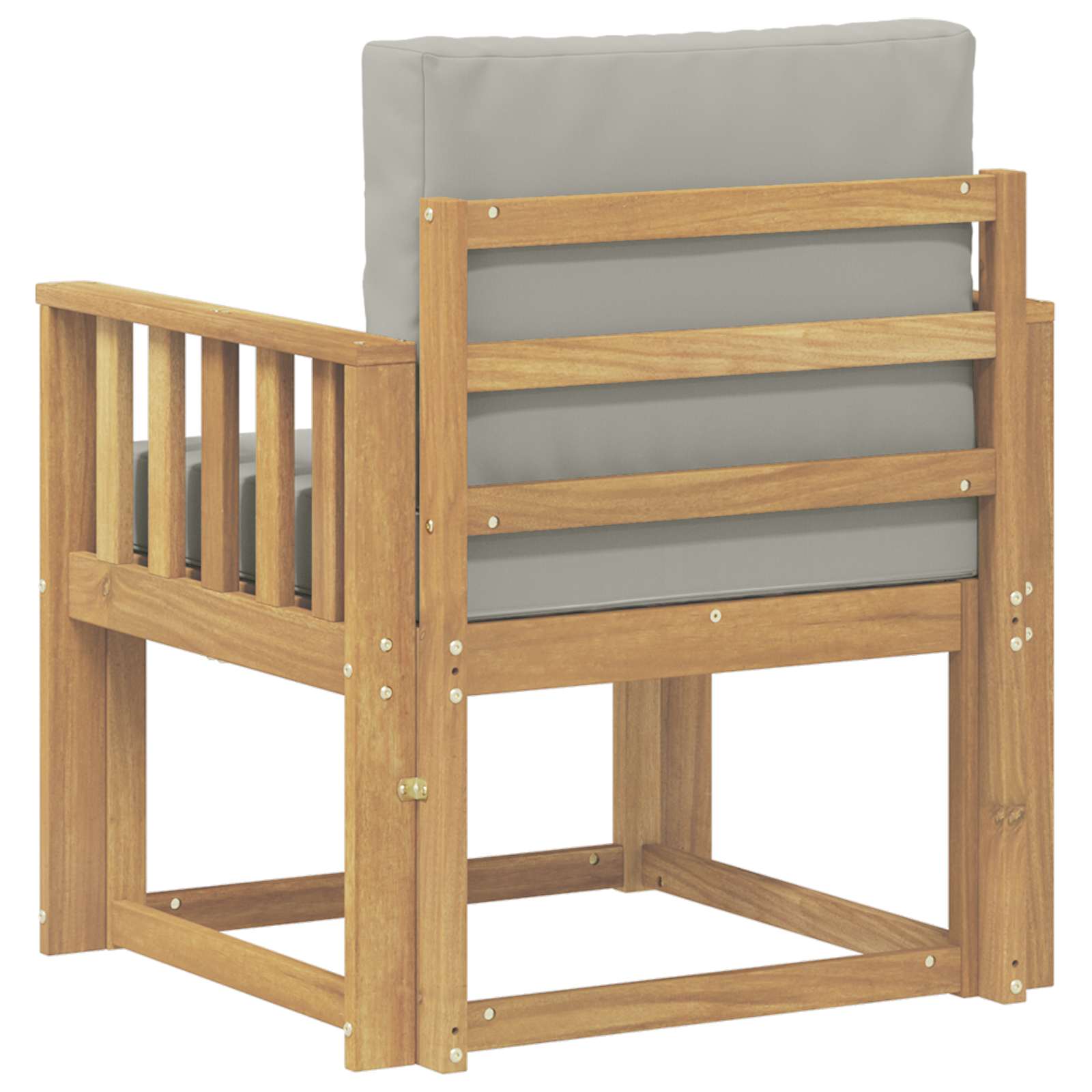 2 Stück Outdoor-Sofagarnitur Polyester Weiß und Hellgrau