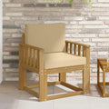 2 Stück Outdoor-Sofagarnitur Polyester Weiß und Beige