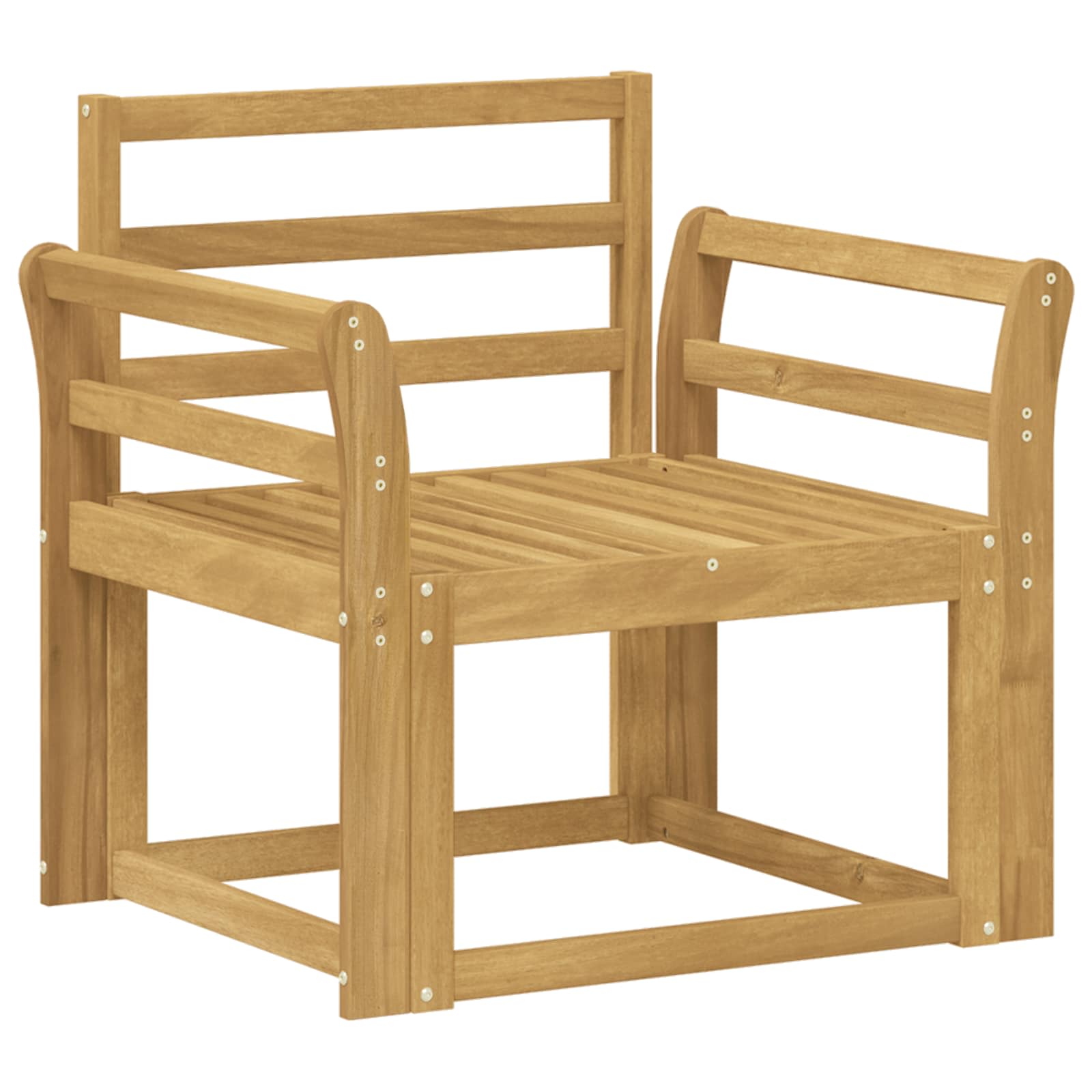 Outdoor-Sofagarnitur Massivholz Akazie Weiß
