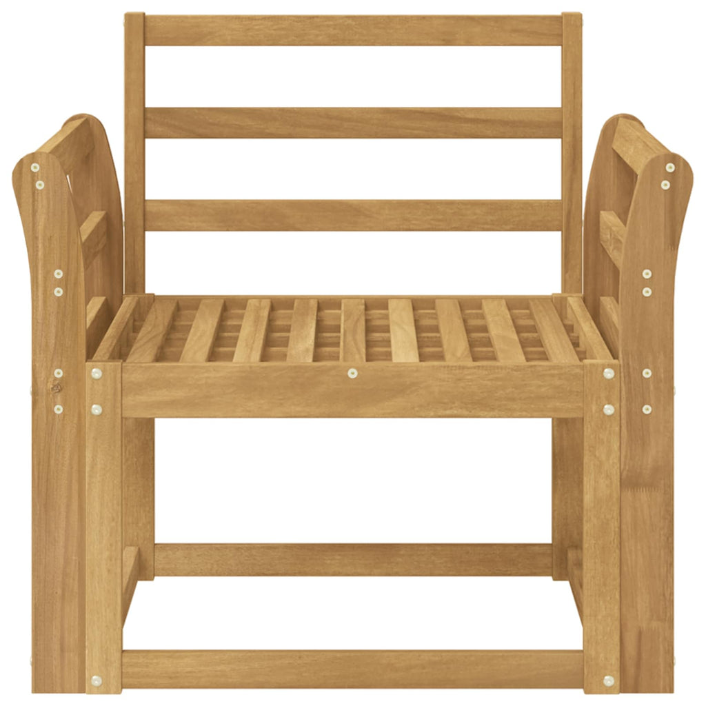 Outdoor-Sofagarnitur Massivholz Akazie Weiß