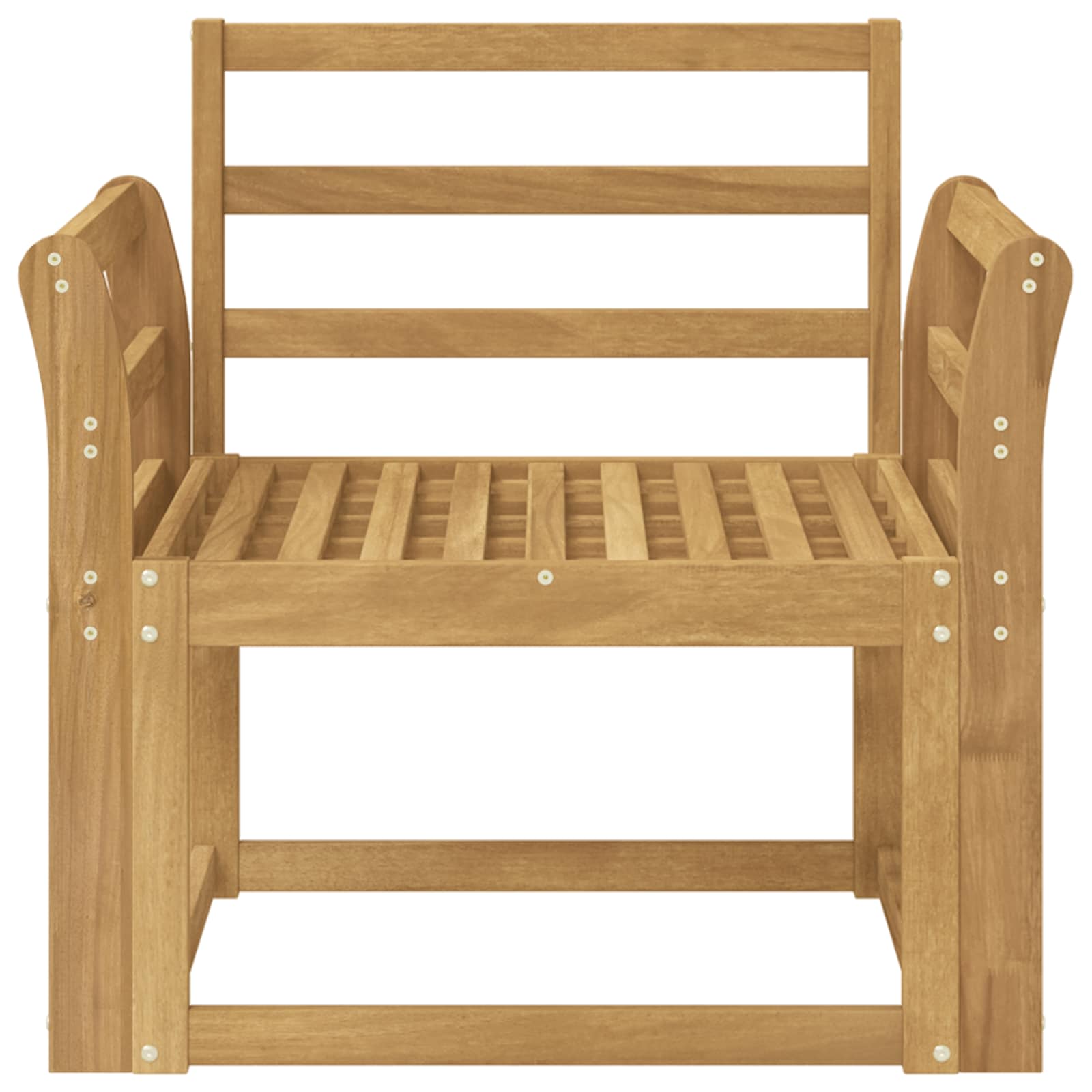 Outdoor-Sofagarnitur Massivholz Akazie Weiß