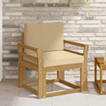 2 Stück Outdoor-Sofagarnitur Polyester Weiß und Beige