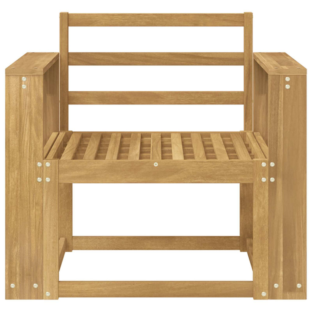 Outdoor-Sofagarnitur Massivholz Akazie Weiß