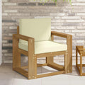 2 Stück Outdoor-Sofagarnitur Polyester Weiß und Creme