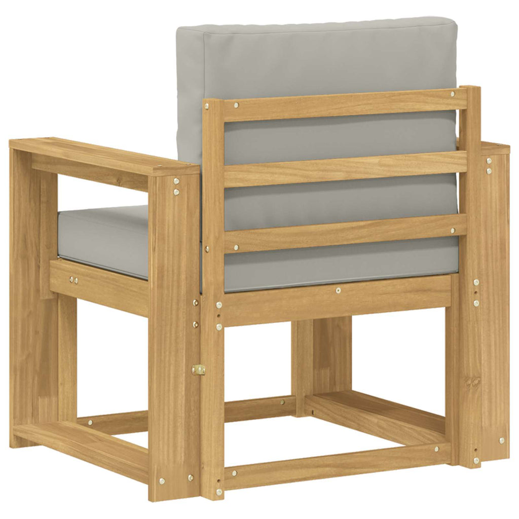 2 Stück Outdoor-Sofagarnitur Polyester Weiß und Hellgrau