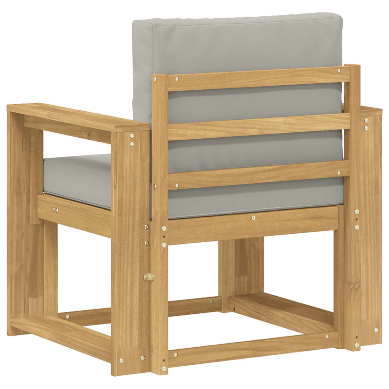 2 Stück Outdoor-Sofagarnitur Polyester Weiß und Hellgrau