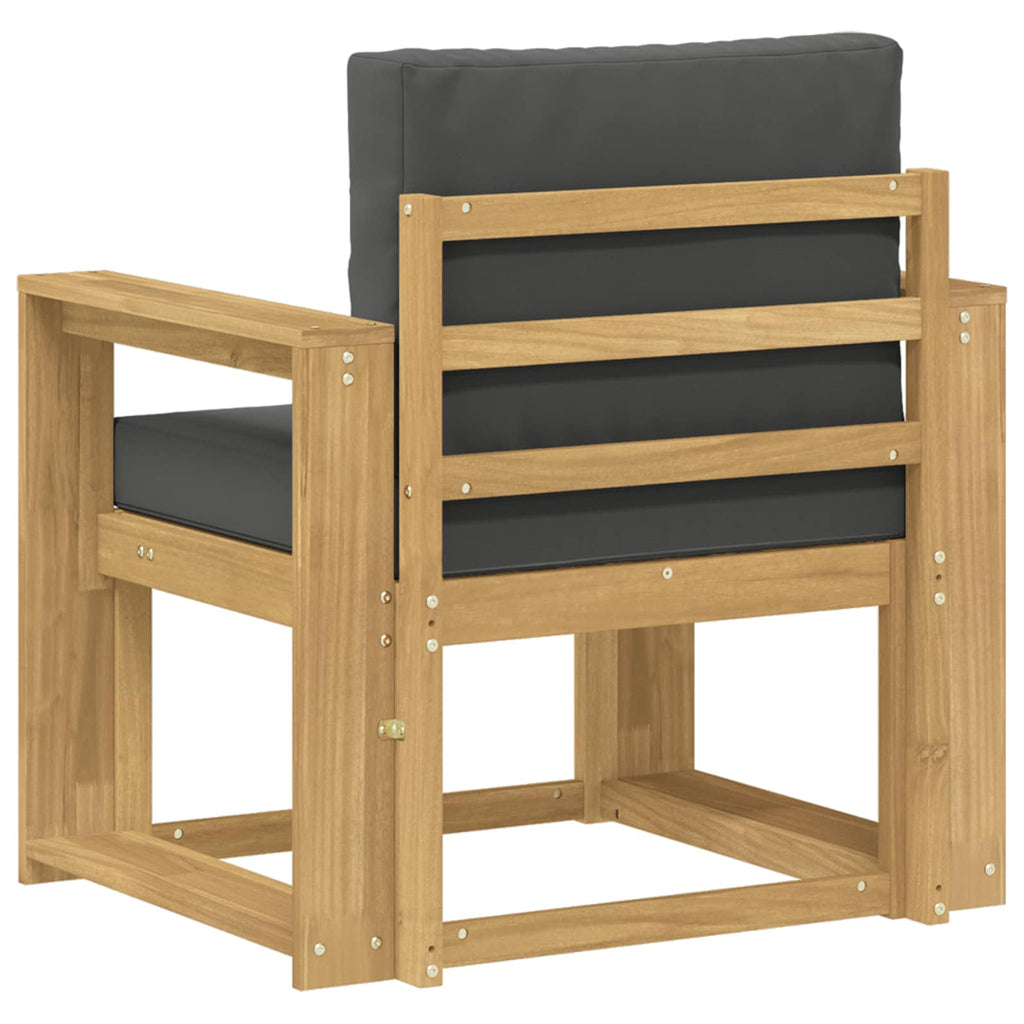 2 Stück Outdoor-Sofagarnitur Polyester Weiß und Anthrazit