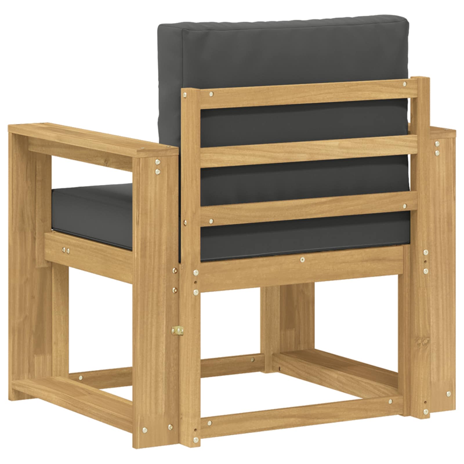 2 Stück Outdoor-Sofagarnitur Polyester Weiß und Anthrazit
