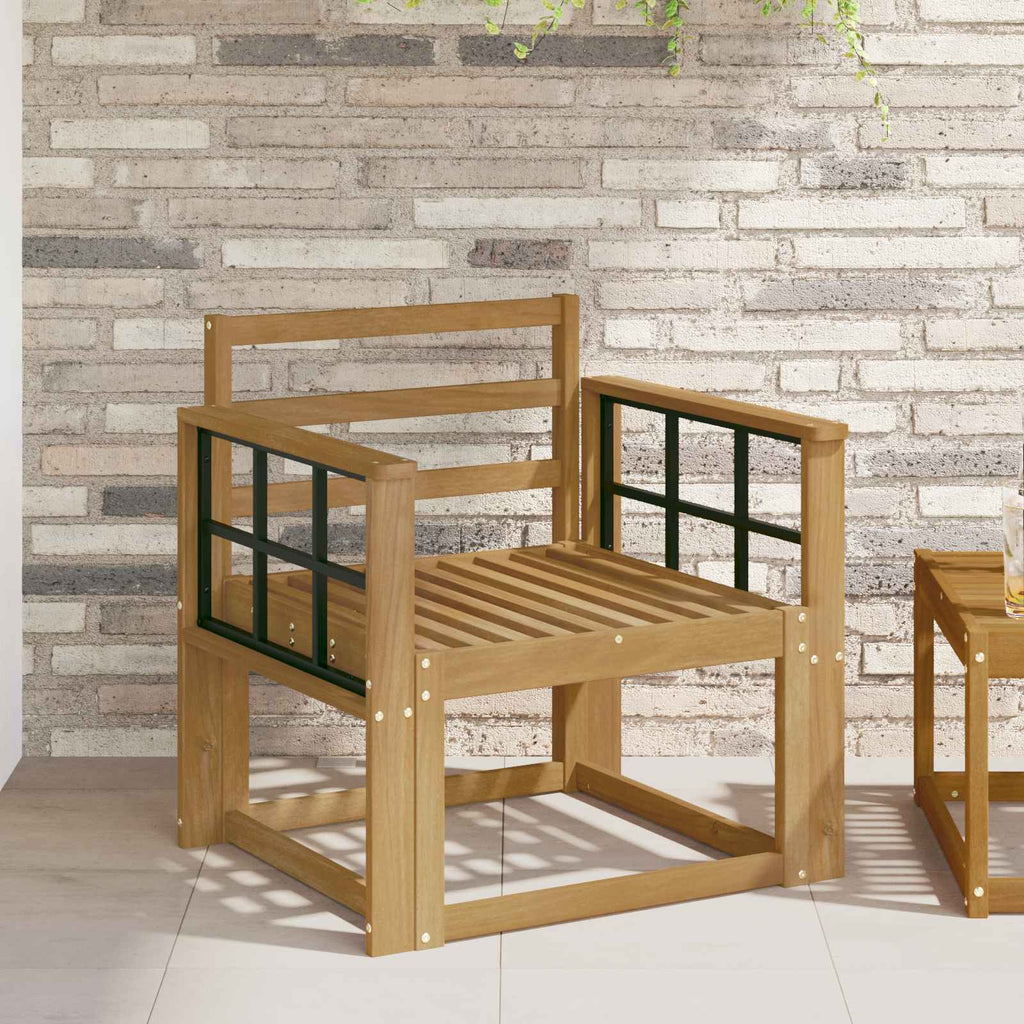Outdoor-Sofagarnitur Massivholz Akazie Weiß