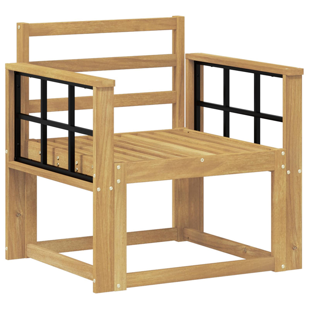 Outdoor-Sofagarnitur Massivholz Akazie Weiß