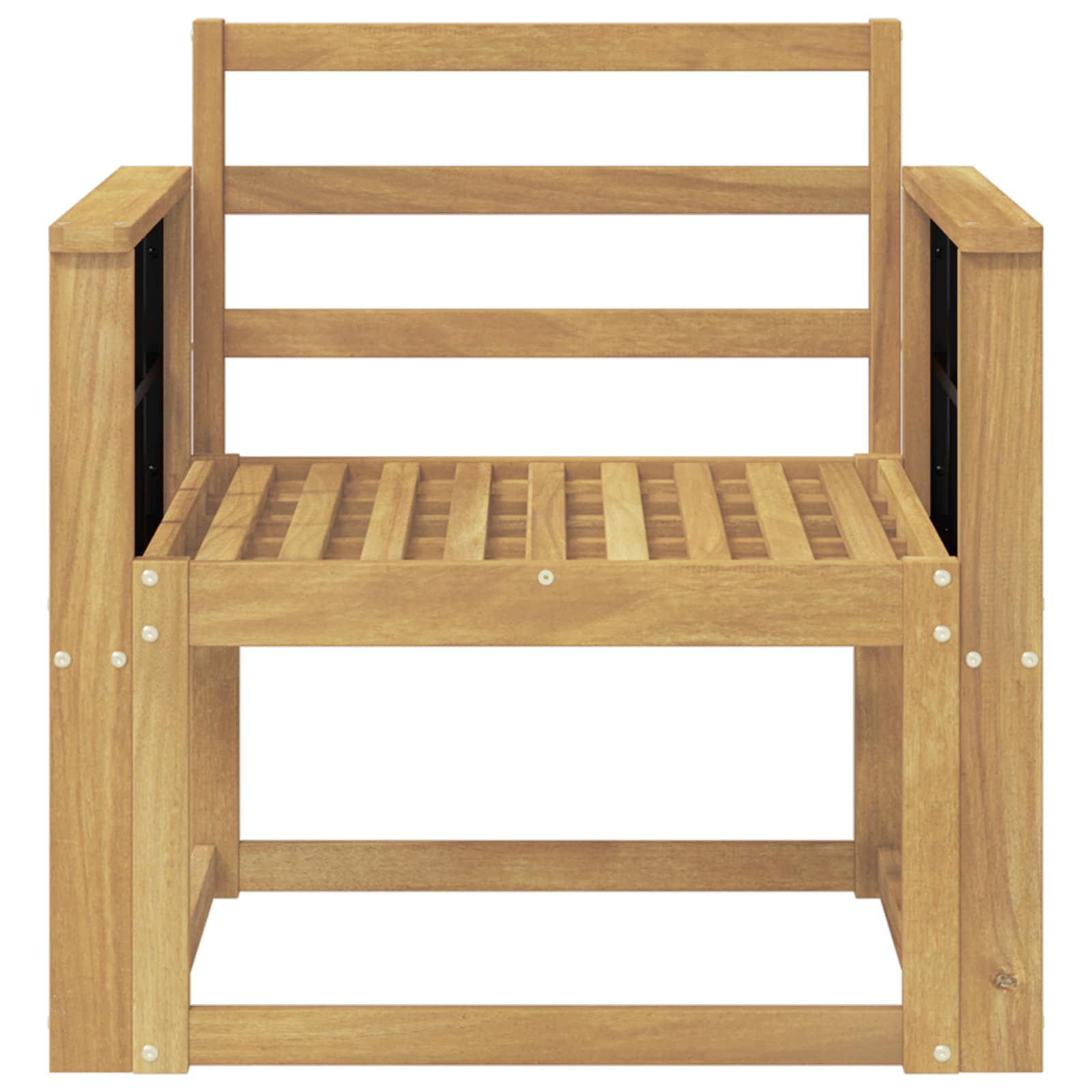 Outdoor-Sofagarnitur Massivholz Akazie Weiß