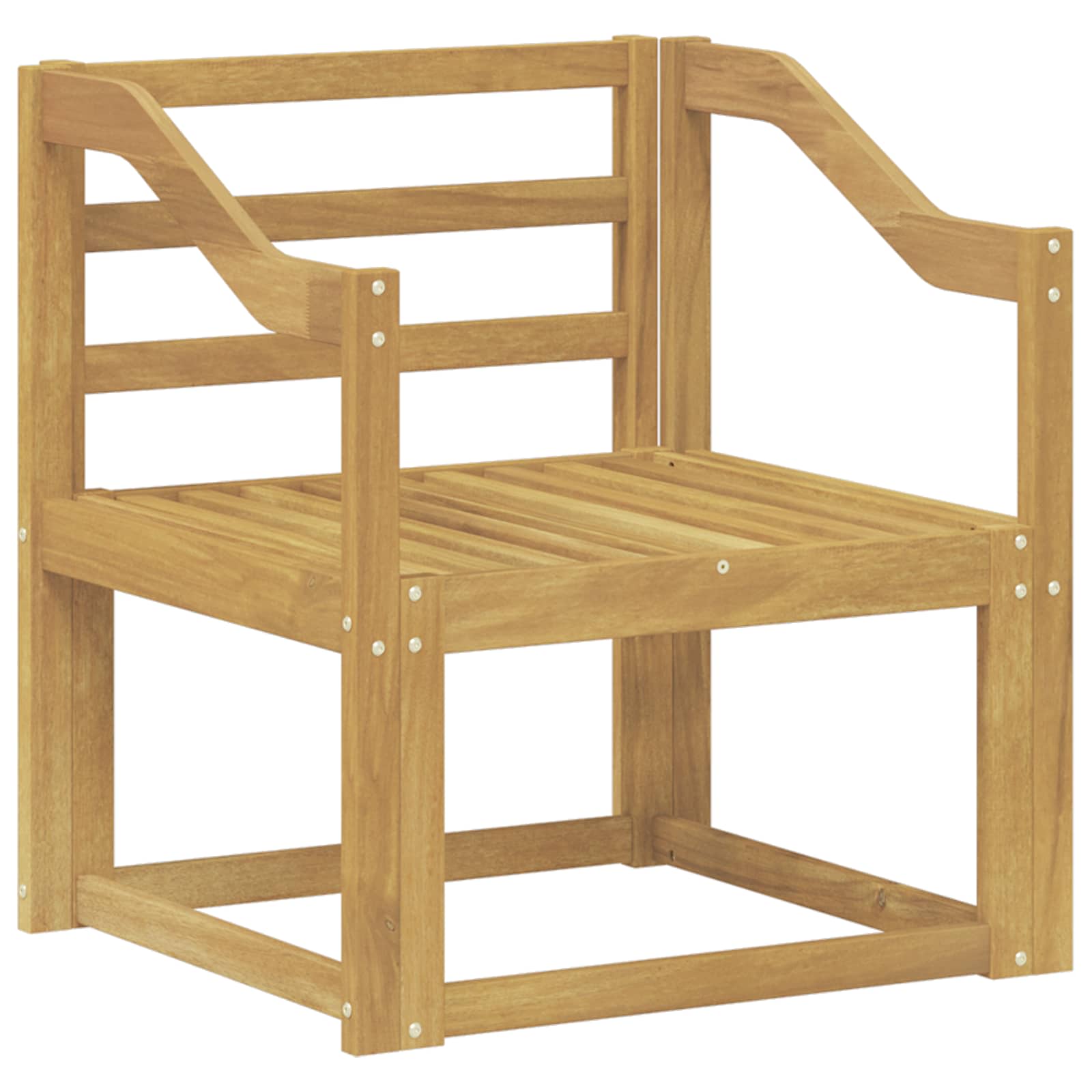 Outdoor-Sofagarnitur Massivholz Akazie Weiß