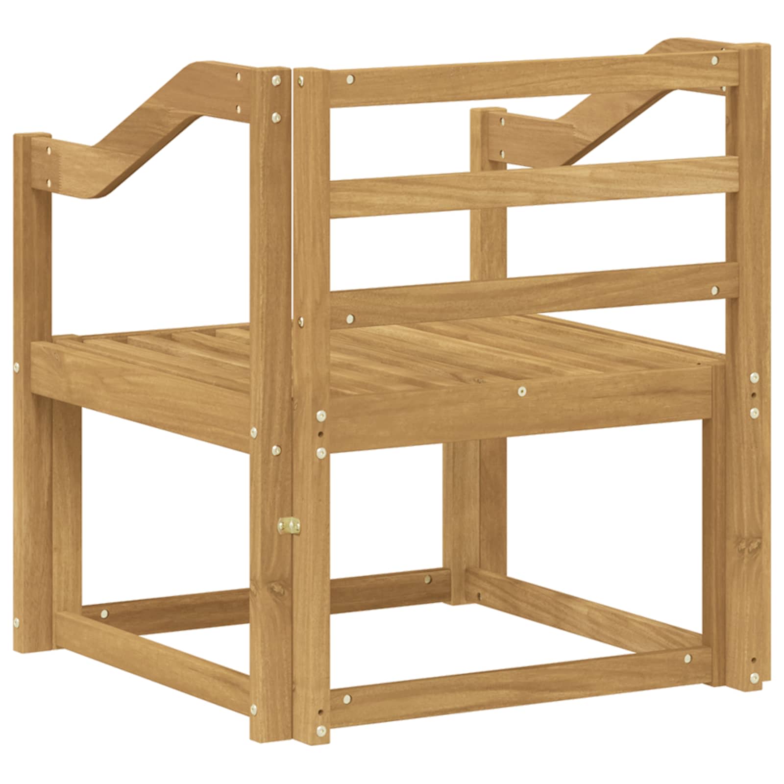 Outdoor-Sofagarnitur Massivholz Akazie Weiß