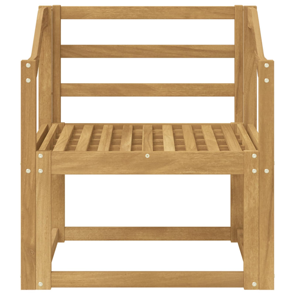 Outdoor-Sofagarnitur Massivholz Akazie Weiß