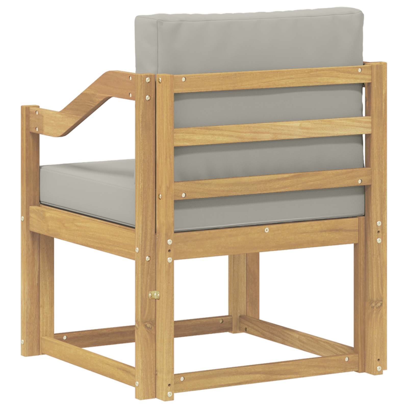 2 Stück Outdoor-Sofagarnitur Polyester Weiß und Hellgrau