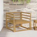 Outdoor Mittelsofa Massivholz Akazie Weiß