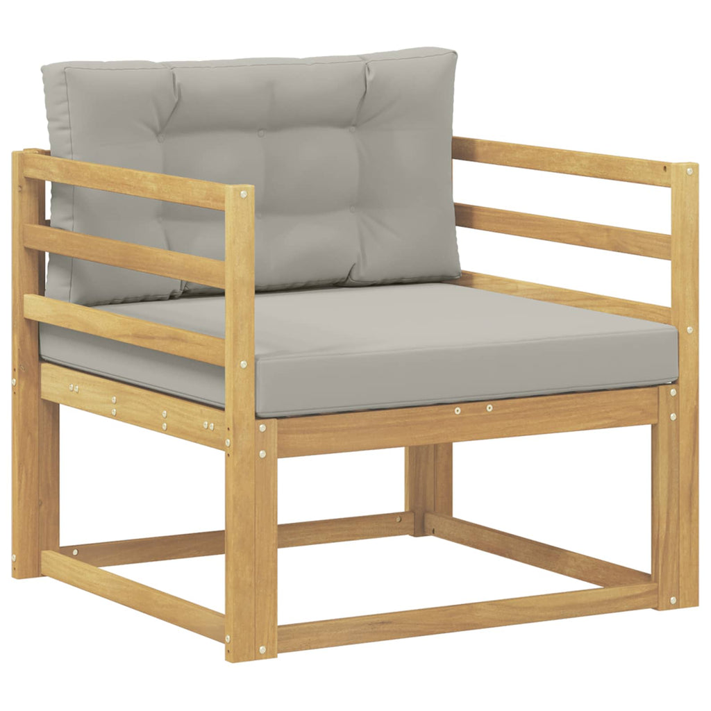 Outdoor Mittelsofa Polyester Weiß