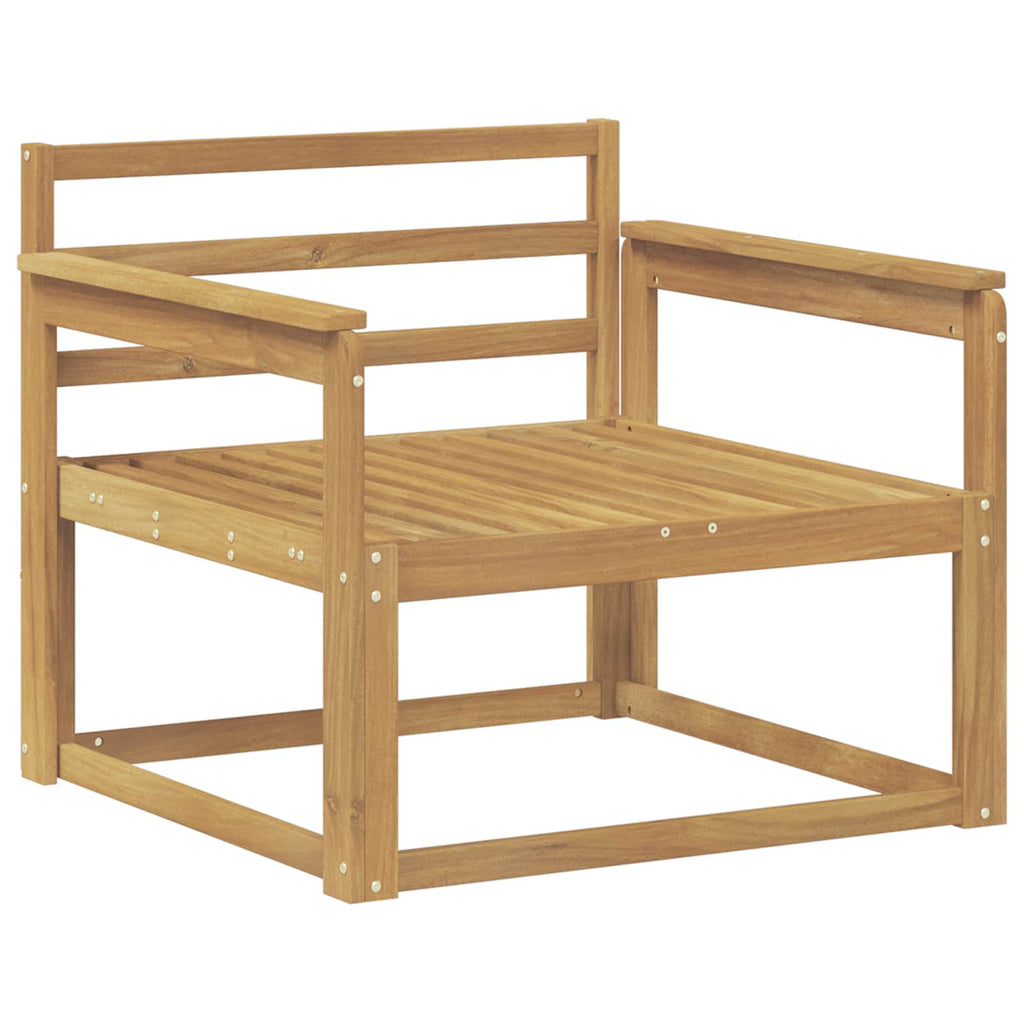 Outdoor Mittelsofa Massivholz Akazie Weiß
