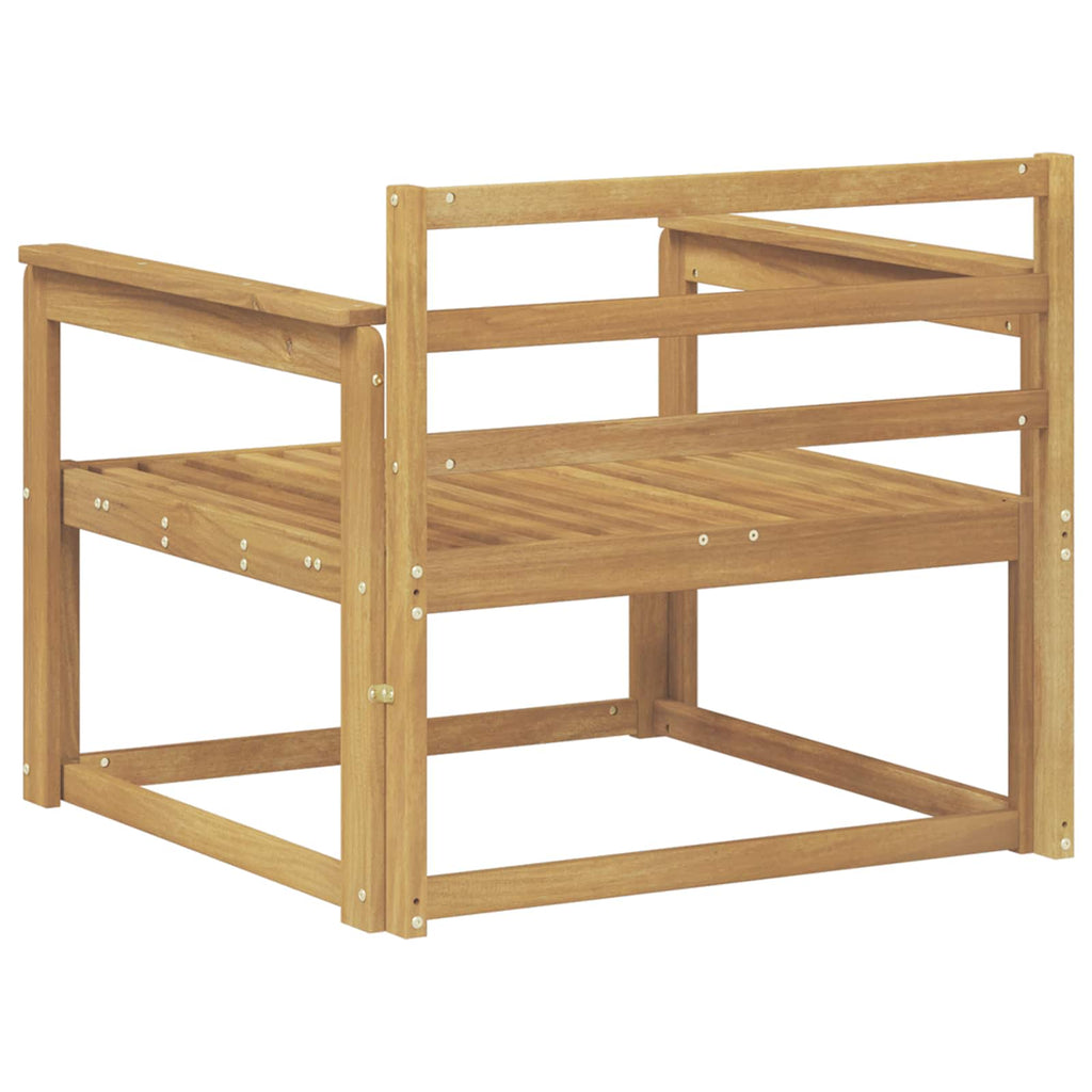 Outdoor Mittelsofa Massivholz Akazie Weiß