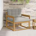 Outdoor Mittelsofa Polyester Weiß