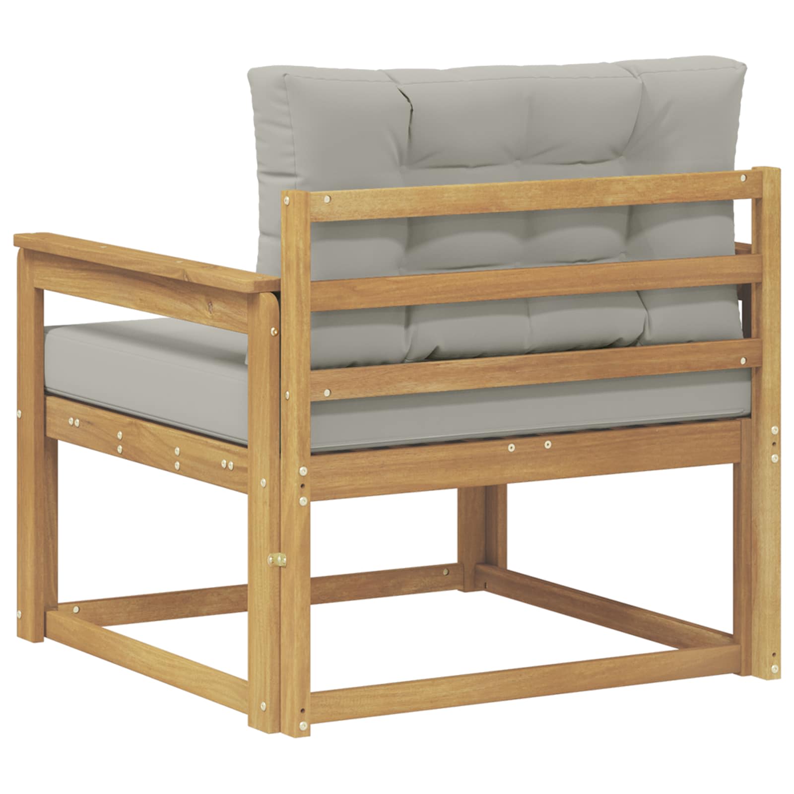 Outdoor Mittelsofa Polyester Weiß