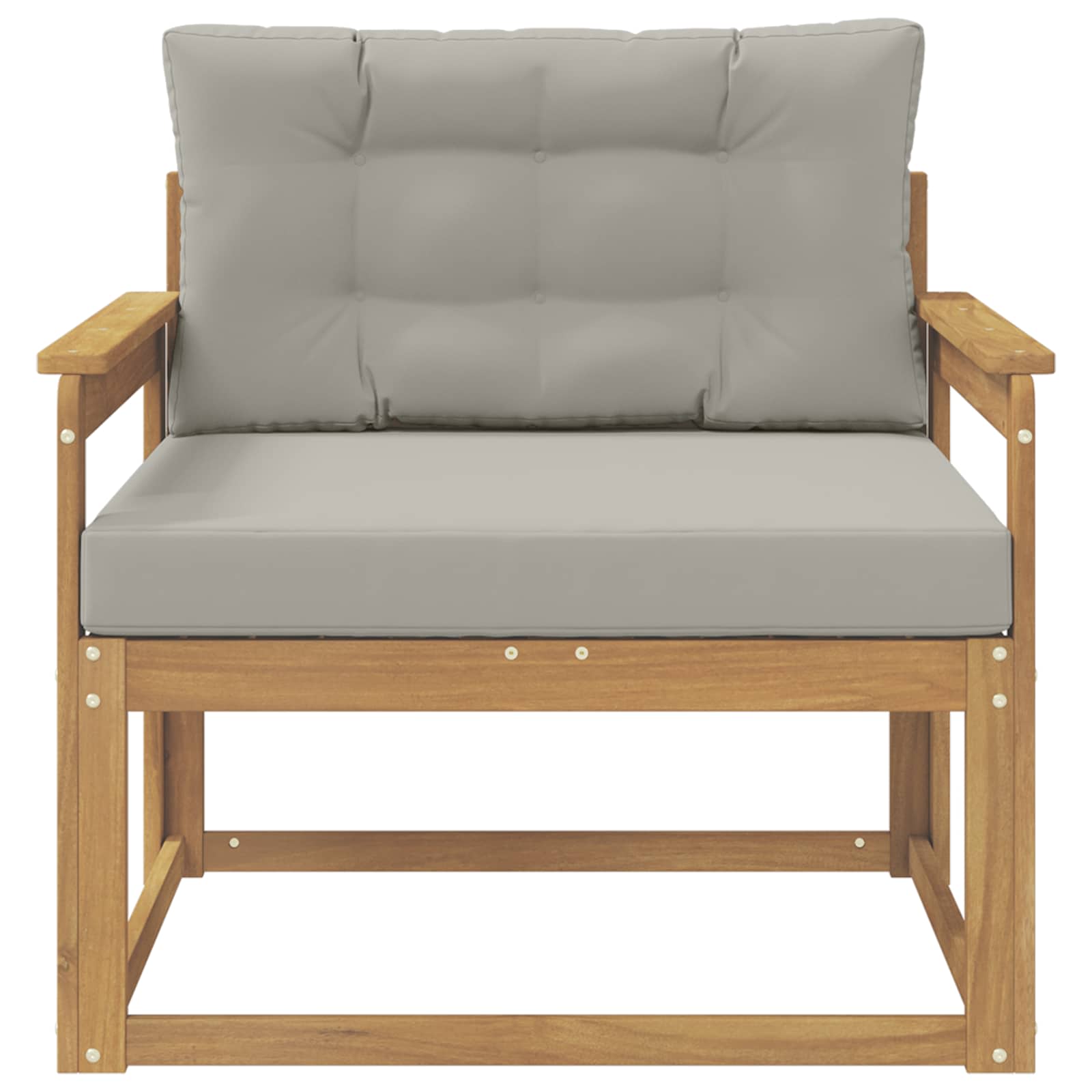 Outdoor Mittelsofa Polyester Weiß