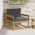Outdoor Mittelsofa Polyester Weiß