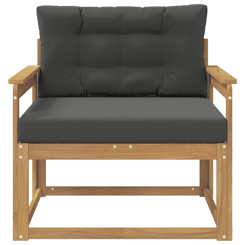 Outdoor Mittelsofa Polyester Weiß
