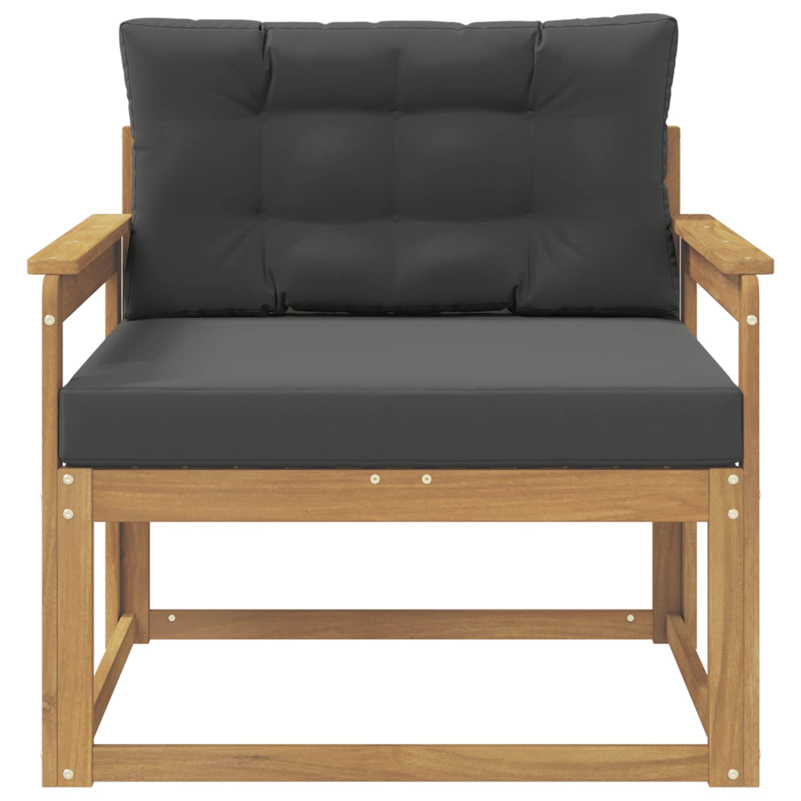 Outdoor Mittelsofa Polyester Weiß