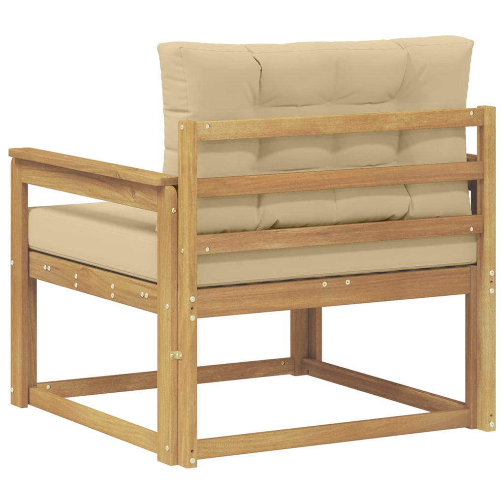 Outdoor Mittelsofa Polyester Weiß