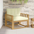 Outdoor Mittelsofa Polyester Weiß