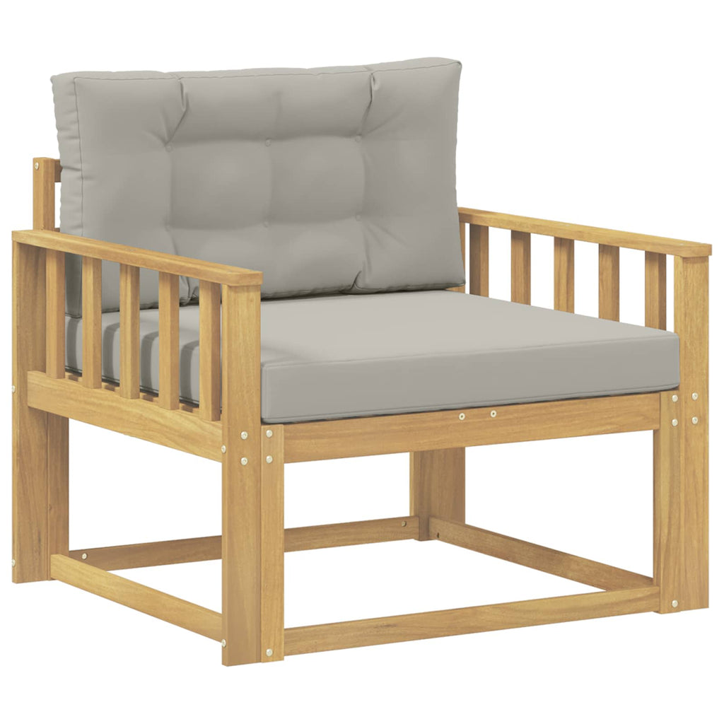 Outdoor Mittelsofa Polyester Weiß