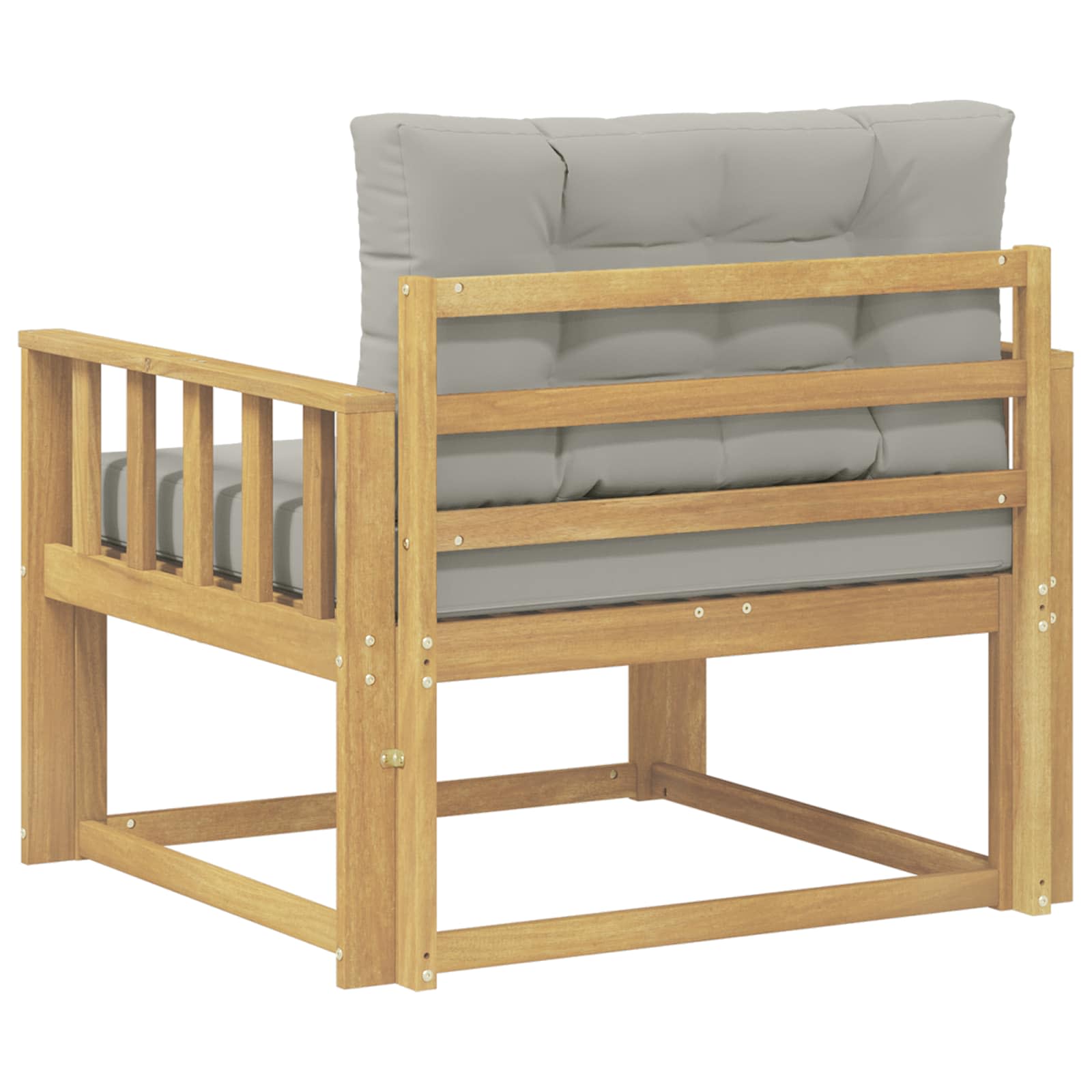 Outdoor Mittelsofa Polyester Weiß
