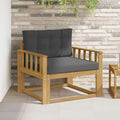Outdoor Mittelsofa Polyester Weiß
