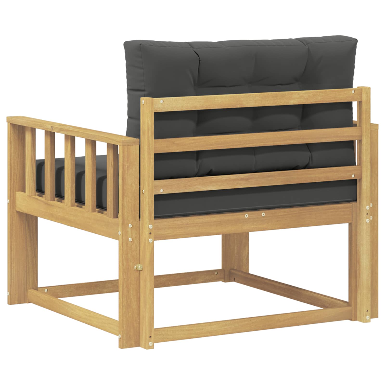 Outdoor Mittelsofa Polyester Weiß