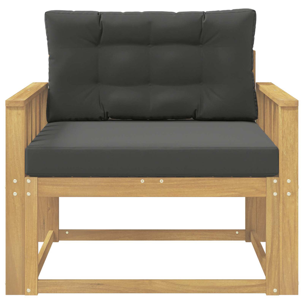 Outdoor Mittelsofa Polyester Weiß
