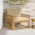 Outdoor Mittelsofa Polyester Weiß